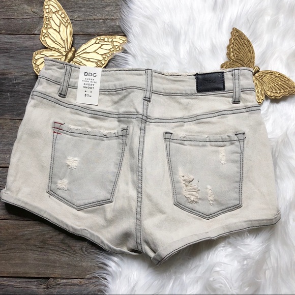 New BDG Shorts 31W Super High Rise Short Short - Picture 4 of 5